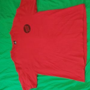 Santa Cruz Skateboards Dot Logo Tshirt Size XL Red